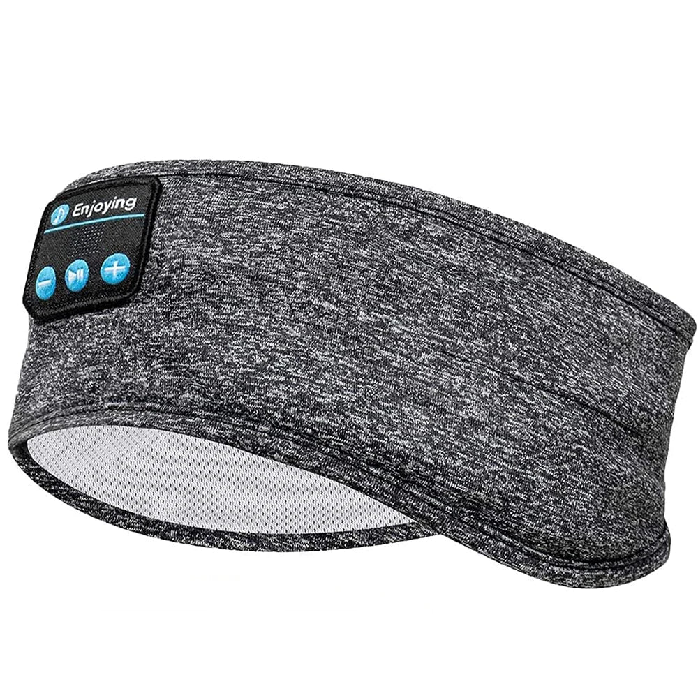 Wireless Sleep Headband with Noise-Cancelling Earbuds and Bluetooth Speakers for Sleep and Workouts