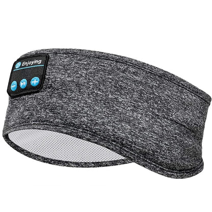 Wireless Sleep Headband with Noise-Cancelling Earbuds and Bluetooth Speakers for Sleep and Workouts