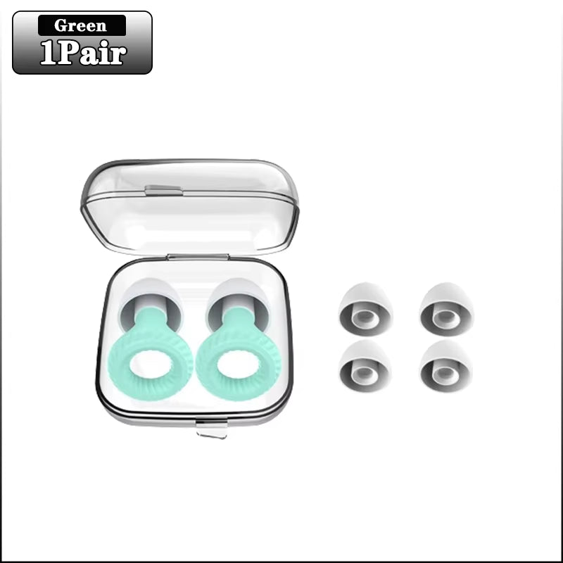 20 Pairs of Soundproof Silicone Earplugs for Sleep and Learning - Noise Cancelling and Anti-Noise Protection