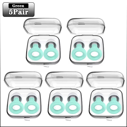 20 Pairs of Soundproof Silicone Earplugs for Sleep and Learning - Noise Cancelling and Anti-Noise Protection