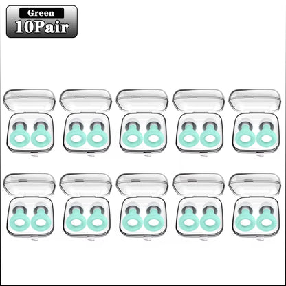 20 Pairs of Soundproof Silicone Earplugs for Sleep and Learning - Noise Cancelling and Anti-Noise Protection