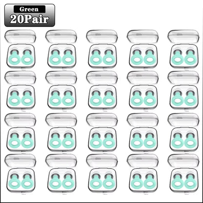20 Pairs of Soundproof Silicone Earplugs for Sleep and Learning - Noise Cancelling and Anti-Noise Protection
