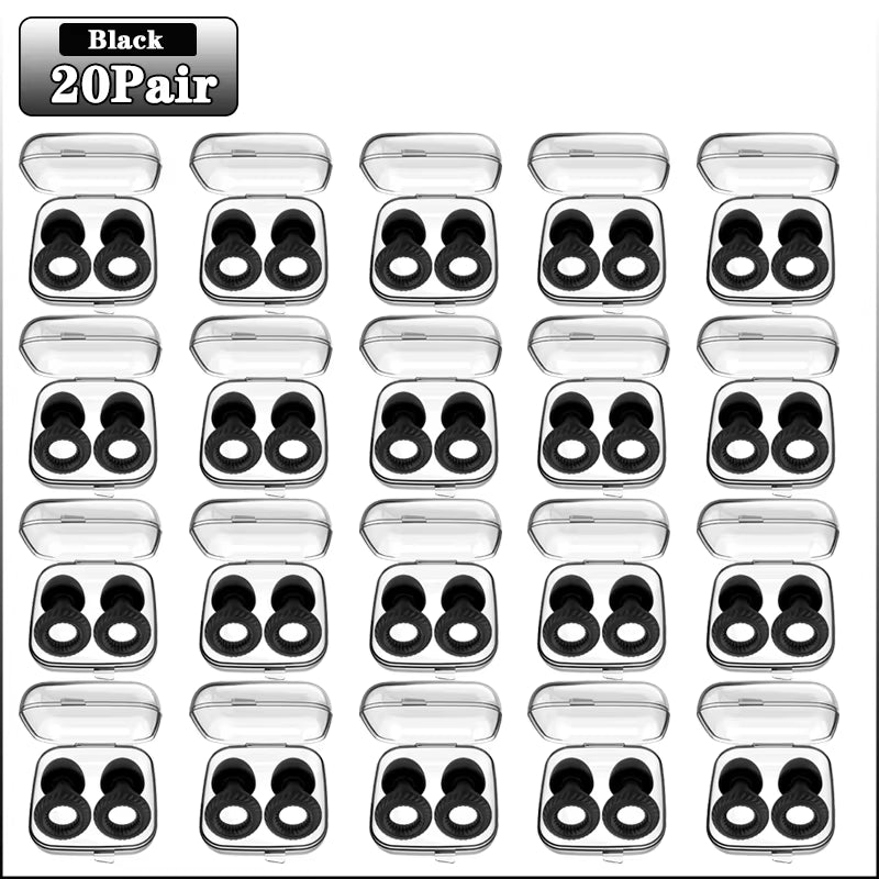 20 Pairs of Soundproof Silicone Earplugs for Sleep and Learning - Noise Cancelling and Anti-Noise Protection