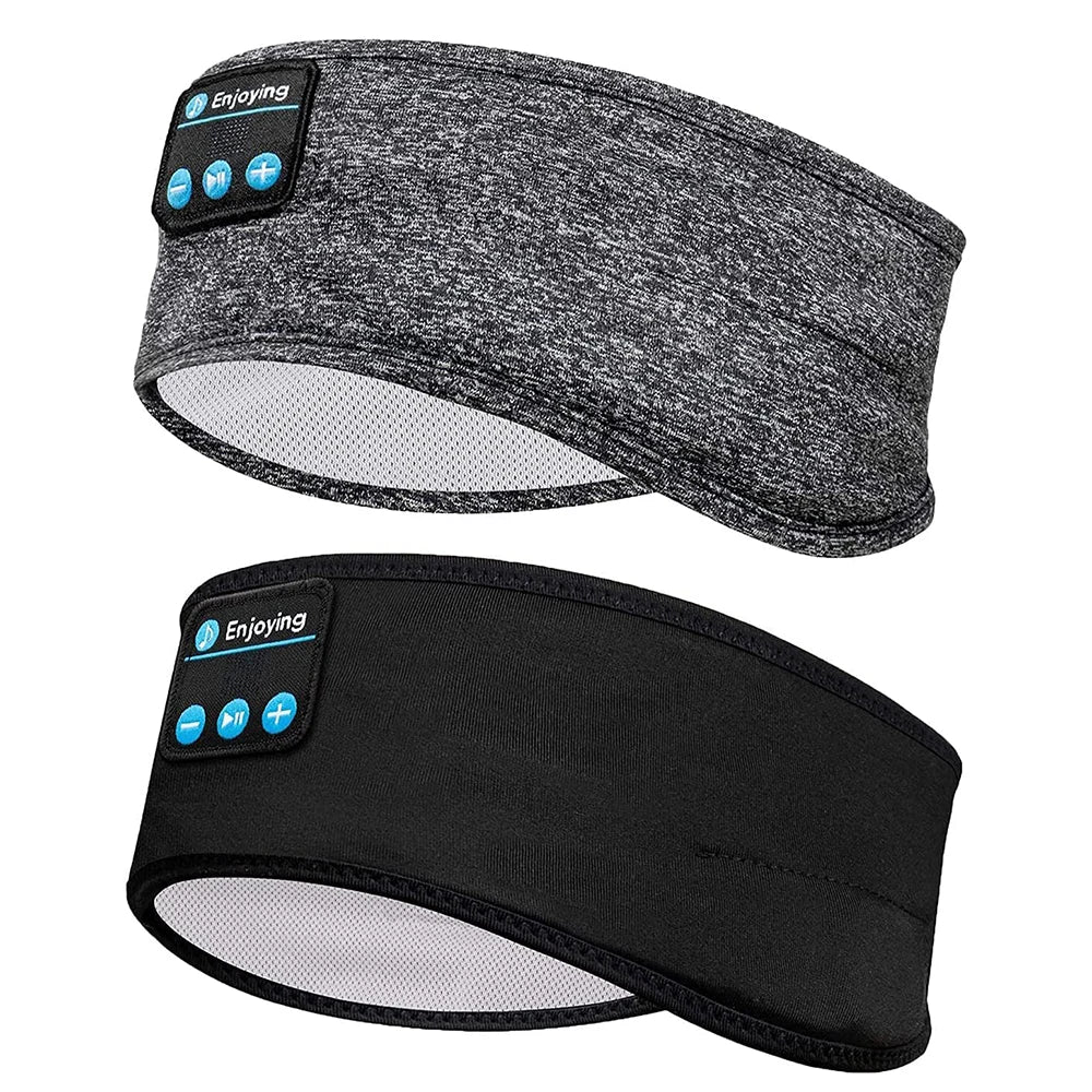 Wireless Sleep Headband with Noise-Cancelling Earbuds and Bluetooth Speakers for Sleep and Workouts