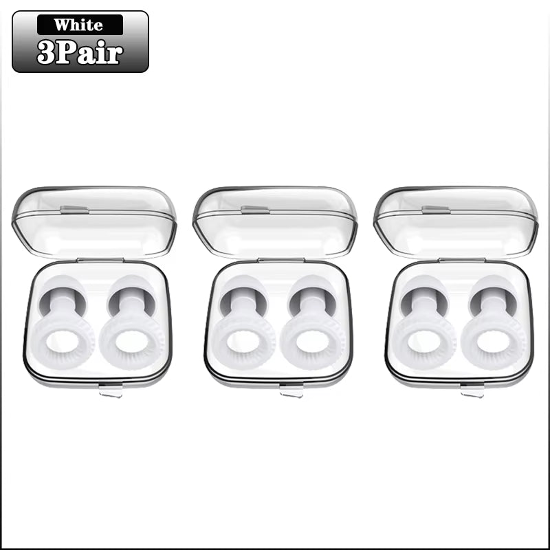 20 Pairs of Soundproof Silicone Earplugs for Sleep and Learning - Noise Cancelling and Anti-Noise Protection