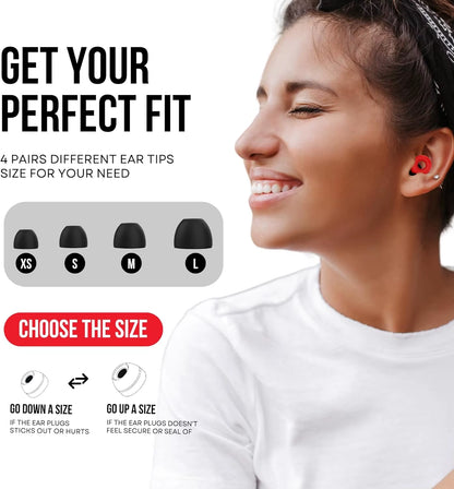 20 Pairs of Soundproof Silicone Earplugs for Sleep and Learning - Noise Cancelling and Anti-Noise Protection